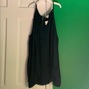 aeropostale emerald open shoulder top